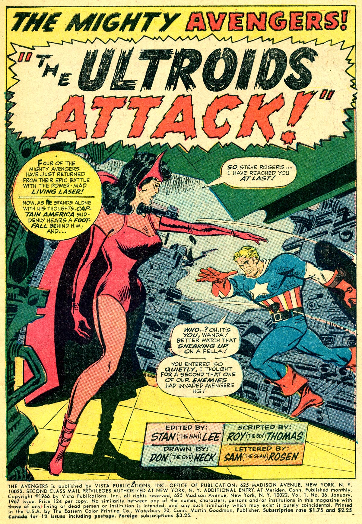 Read online The Avengers (1963) comic -  Issue #36 - 3