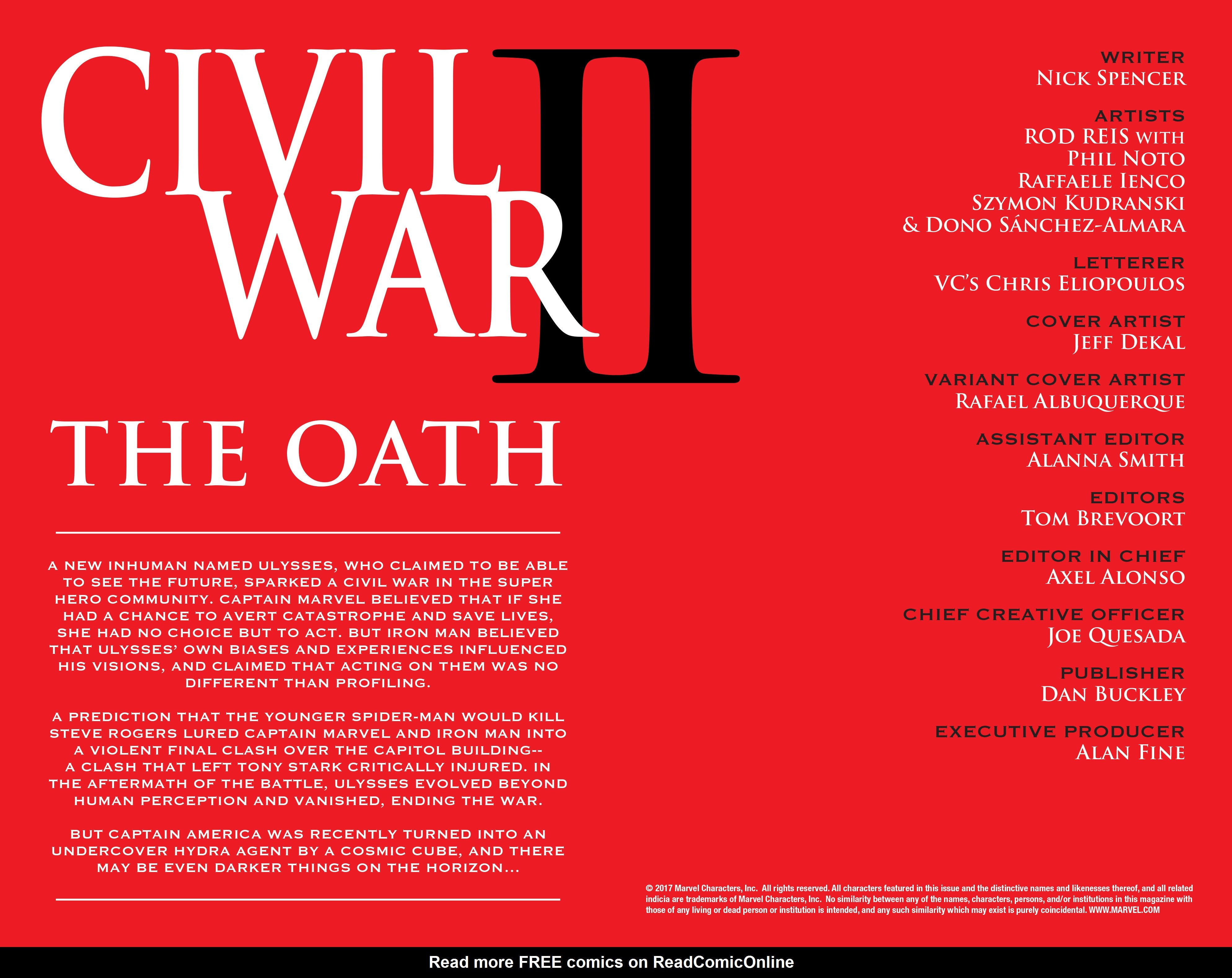 Civil War II: The Oath Full #1 - English 6
