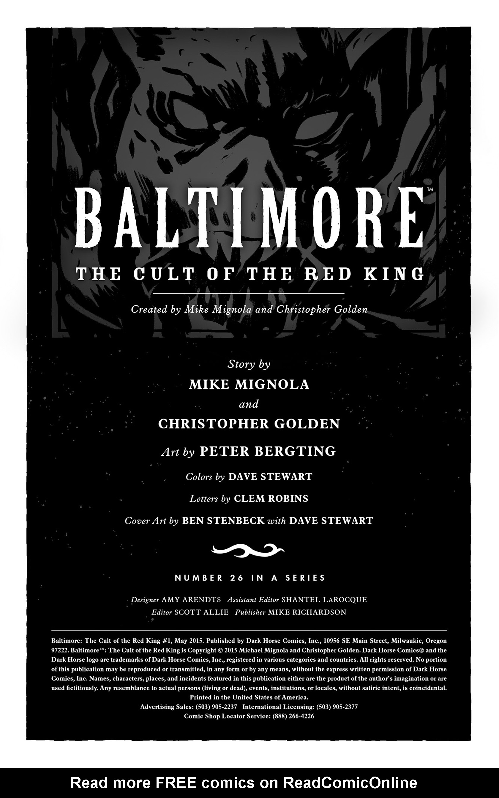 Read online Baltimore: The Cult of the Red King comic -  Issue #1 - 2