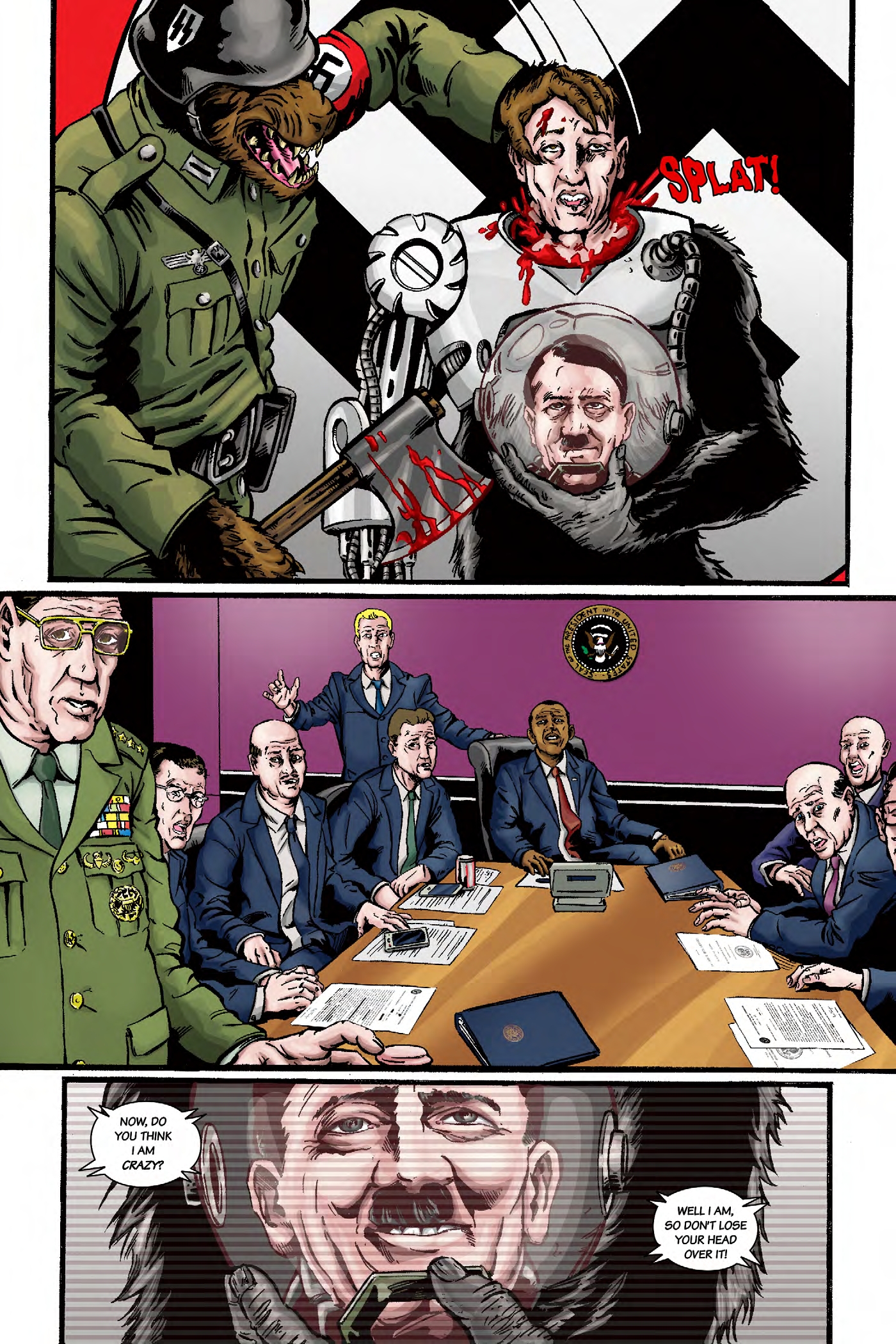 Read online Nazi Werewolves from Outer Space comic -  Issue #4 - 22