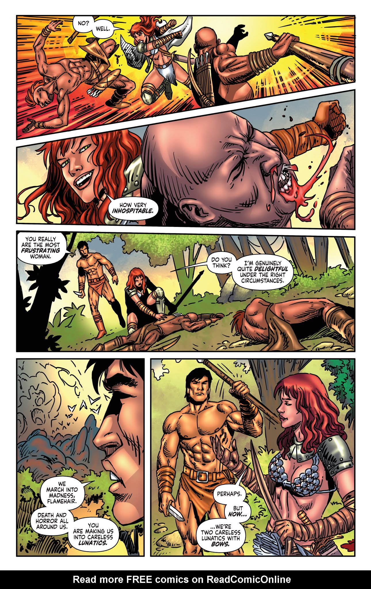 Read online Red Sonja/Tarzan comic -  Issue #6 - 14