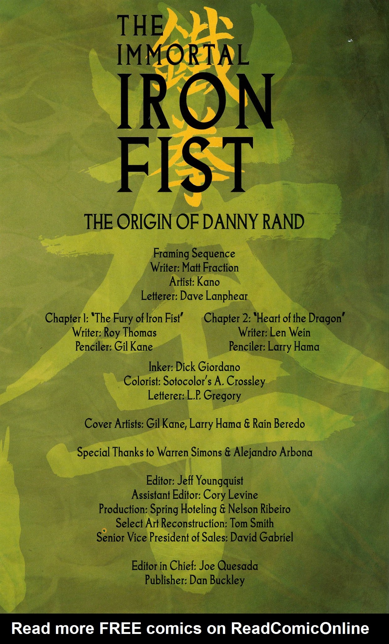 Read online The Immortal Iron Fist: The Origin of Danny Rand comic -  Issue # Full - 2