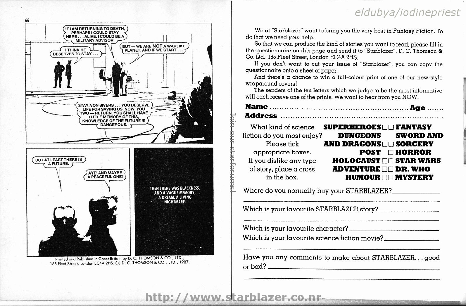 Read online Starblazer comic -  Issue #198 - 35