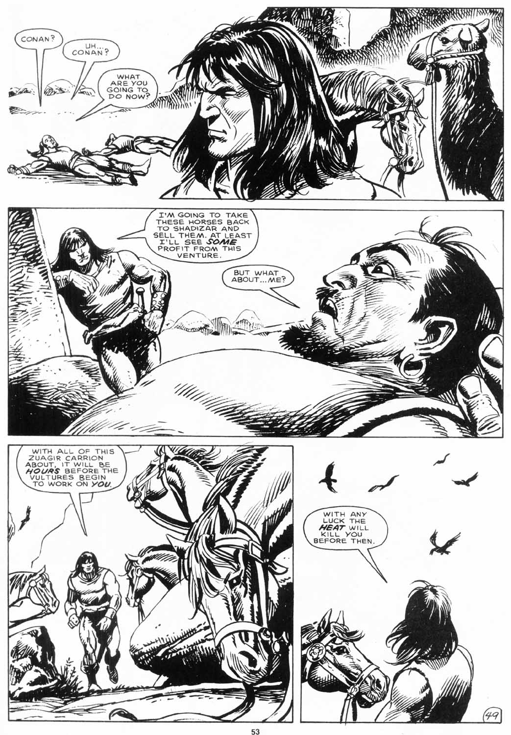 Read online The Savage Sword Of Conan comic -  Issue #156 - 52