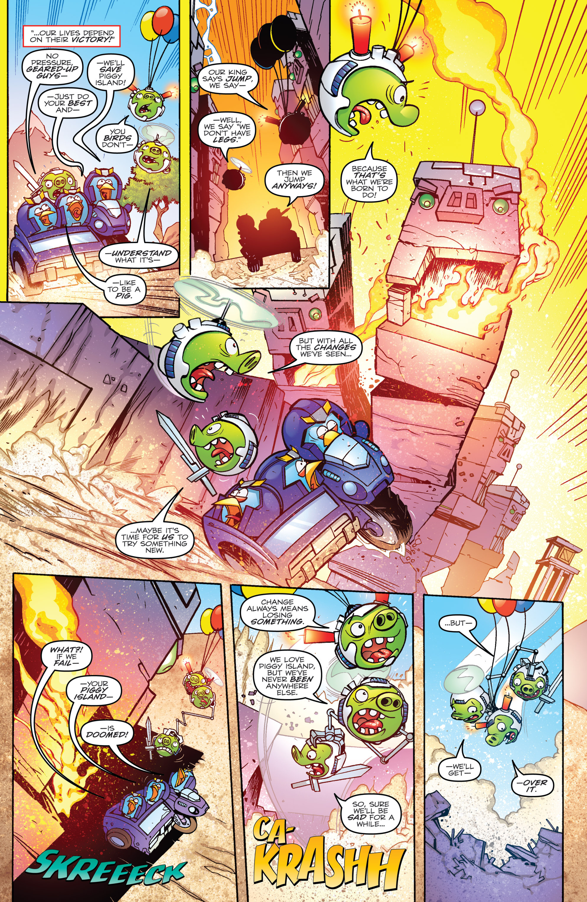 Read online Angry Birds Transformers comic -  Issue #4 - 8