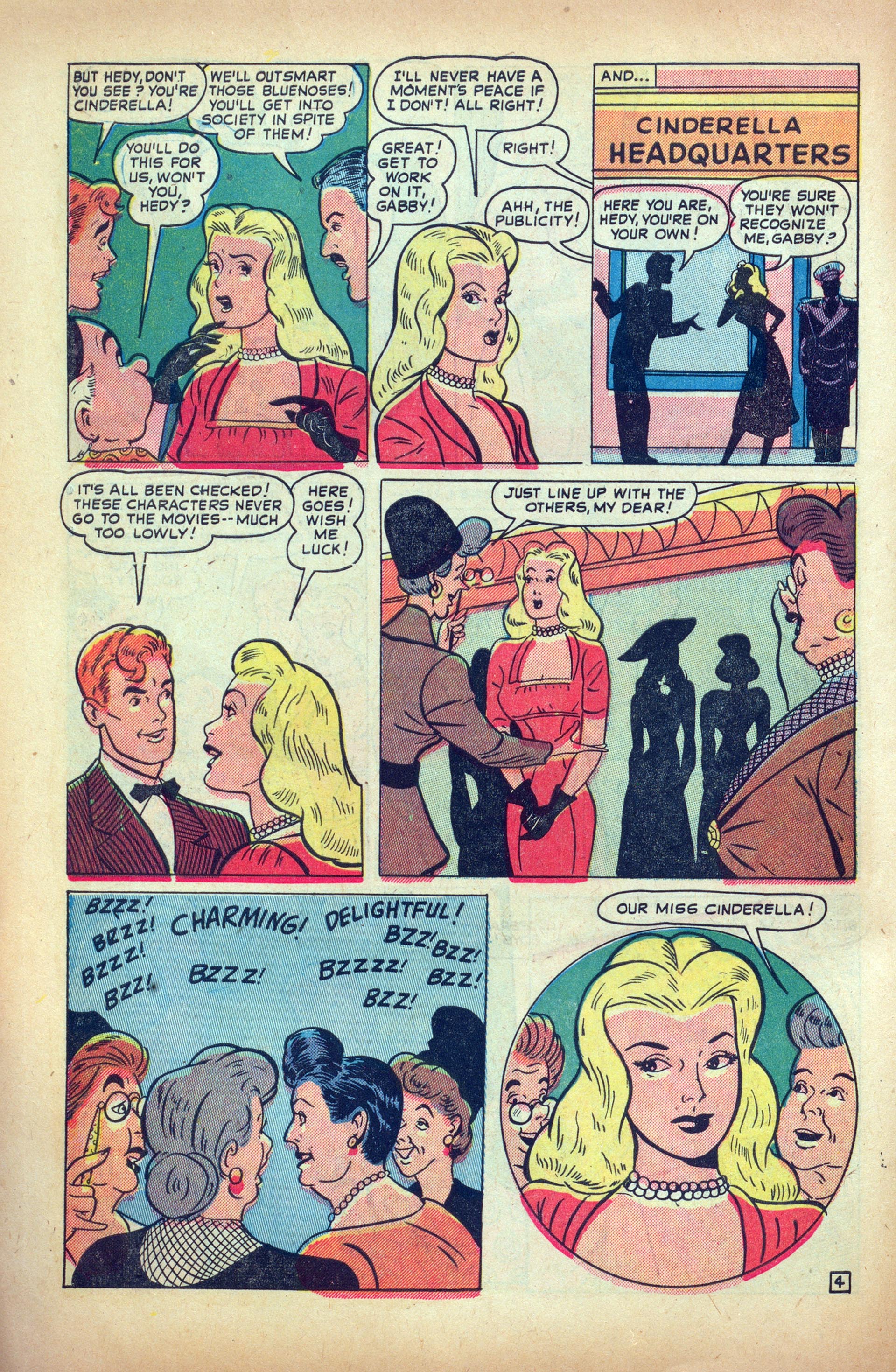 Read online Hedy Of Hollywood Comics comic -  Issue #42 - 6