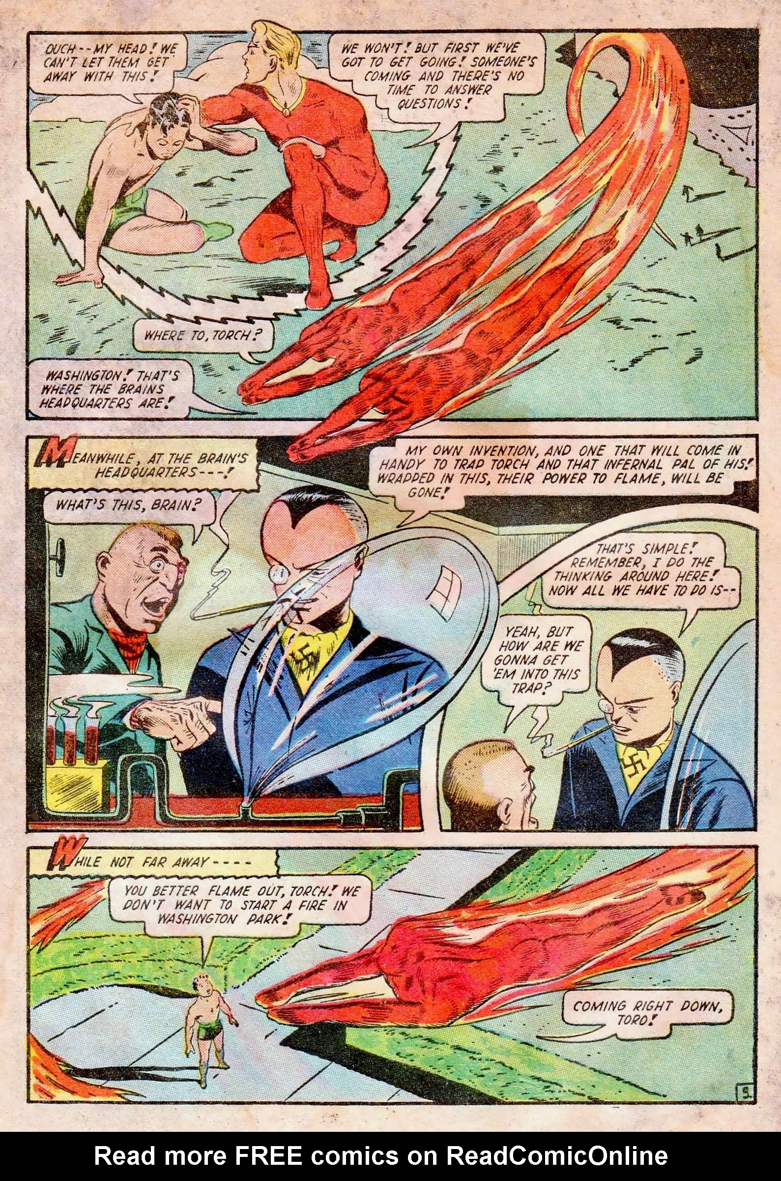 Read online The Human Torch (1940) comic -  Issue #15 - 7