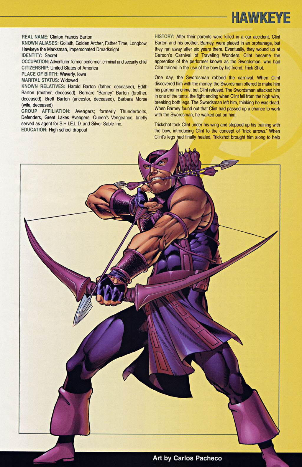 Read online The Official Handbook of the Marvel Universe: The Avengers comic -  Issue # Full - 14