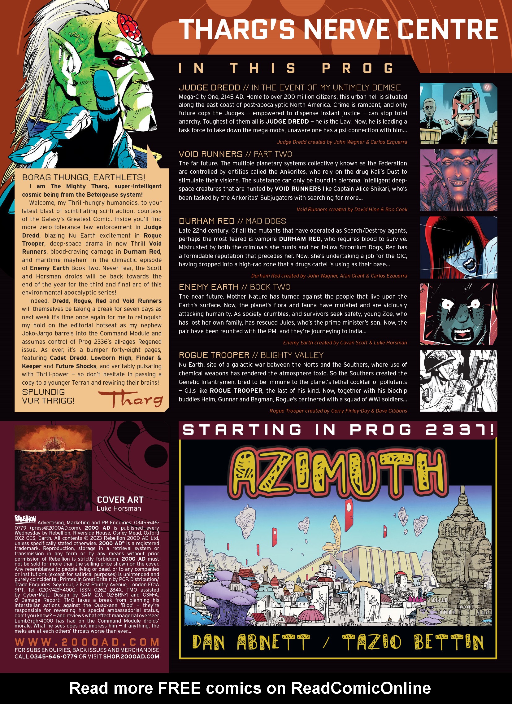 Read online 2000 AD comic -  Issue #2335 - 2