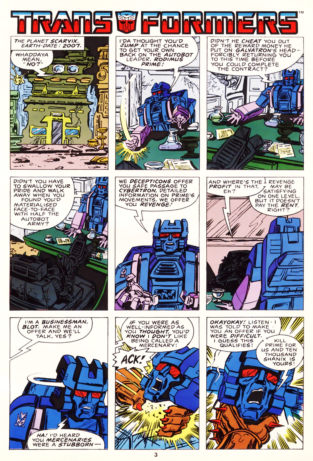 Read online The Transformers (UK) comic -  Issue #225 - 1