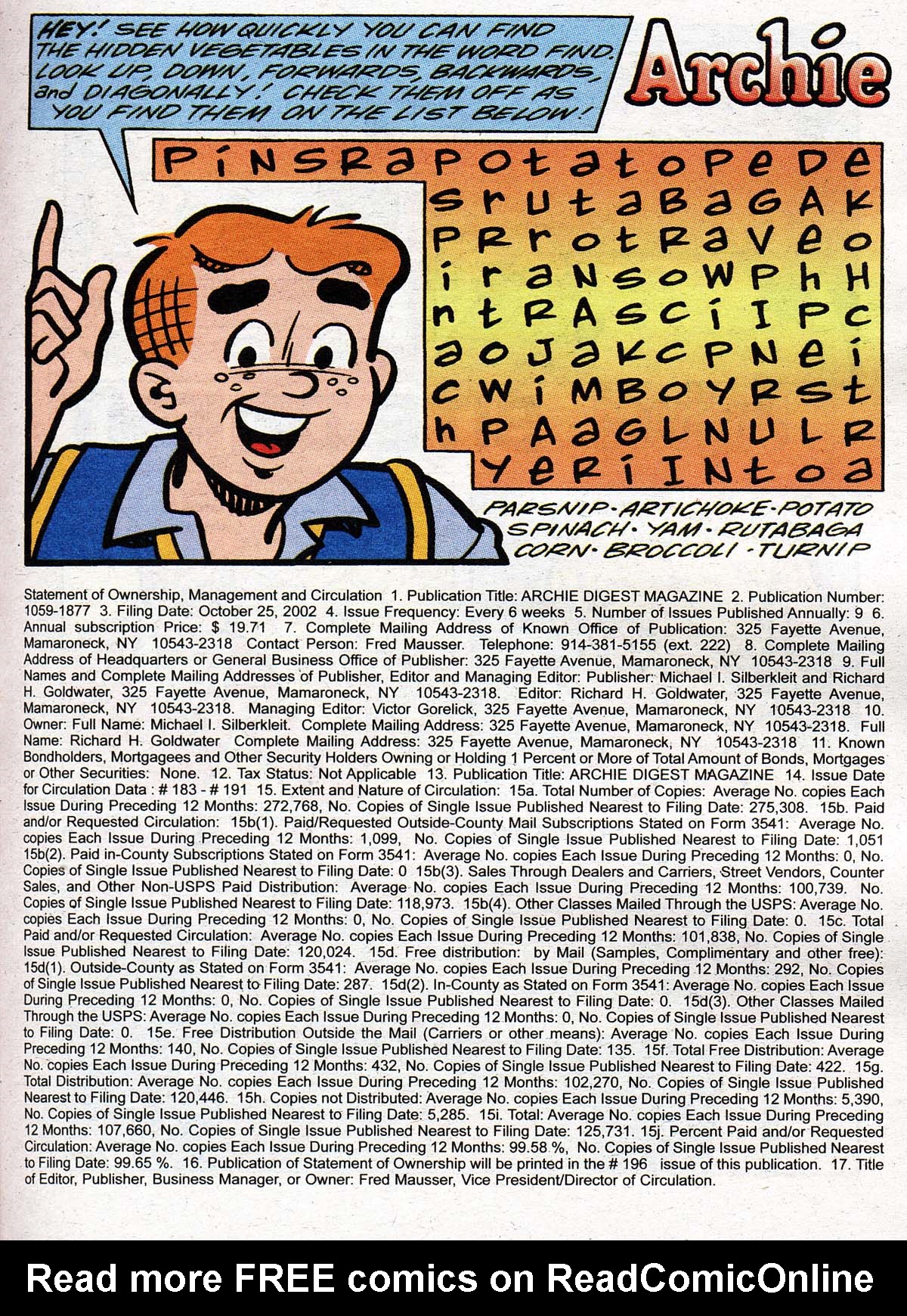 Read online Archie Digest Magazine comic -  Issue #196 - 31