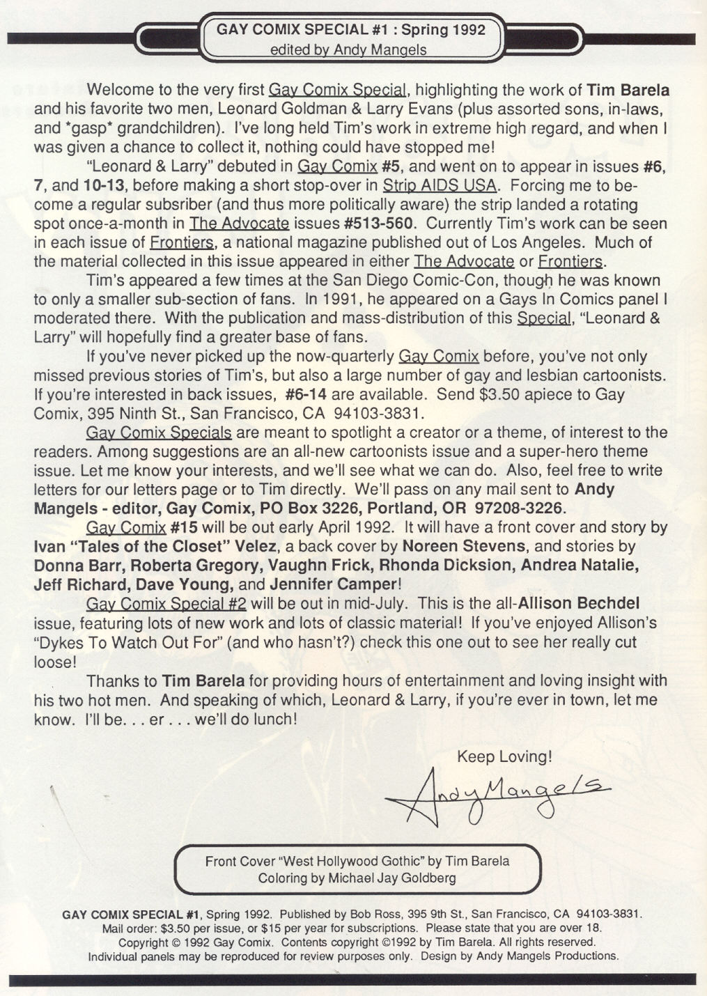 Read online Gay Comix (Gay Comics) comic -  Issue # _Special 1 - 3