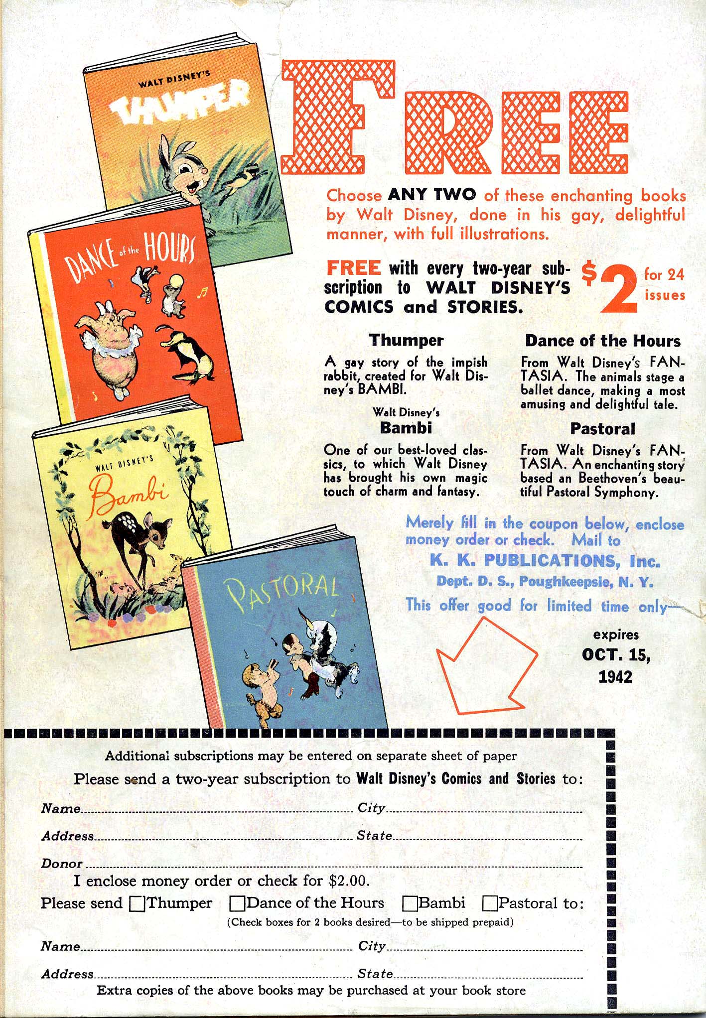 Read online Walt Disney's Comics and Stories comic -  Issue #24 - 68