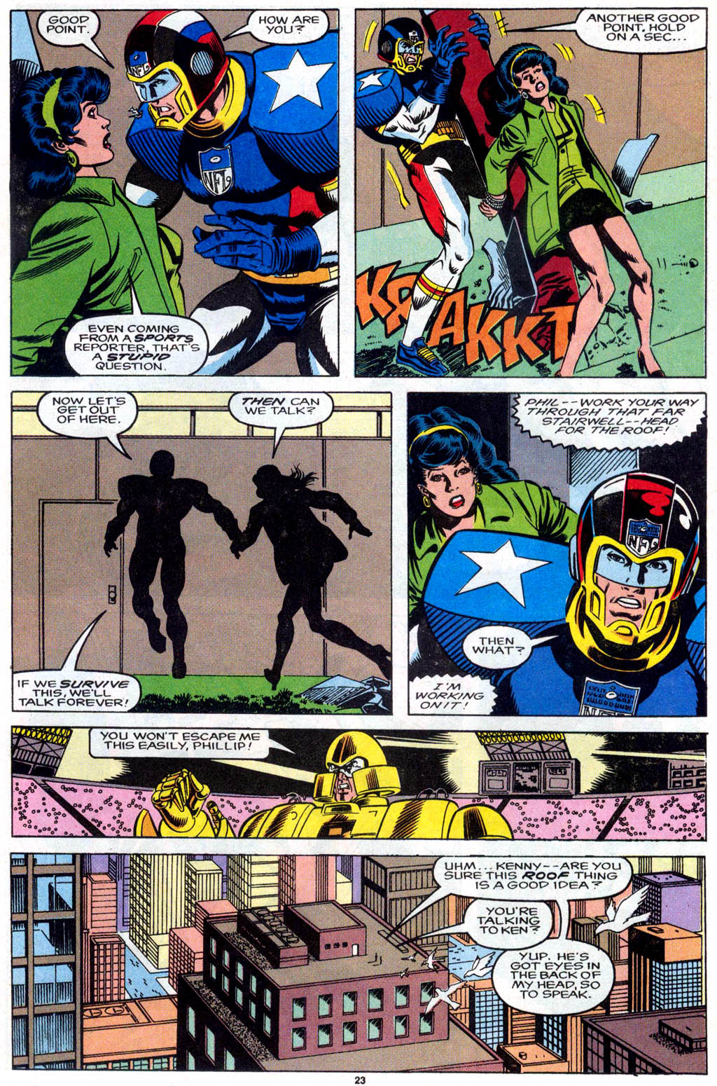 Read online NFL SuperPro comic -  Issue #4 - 18