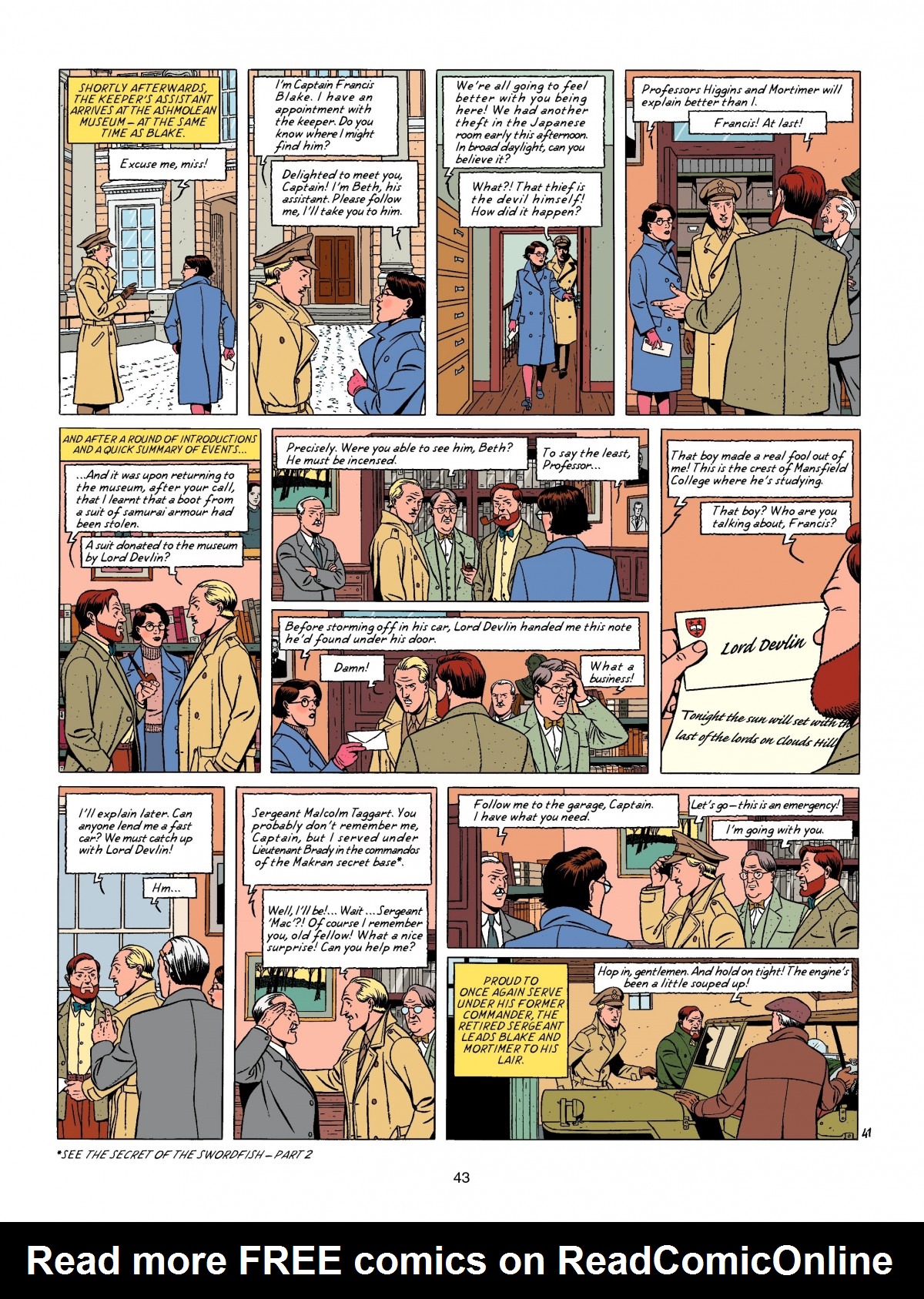 Read online Blake & Mortimer comic -  Issue #18 - 43