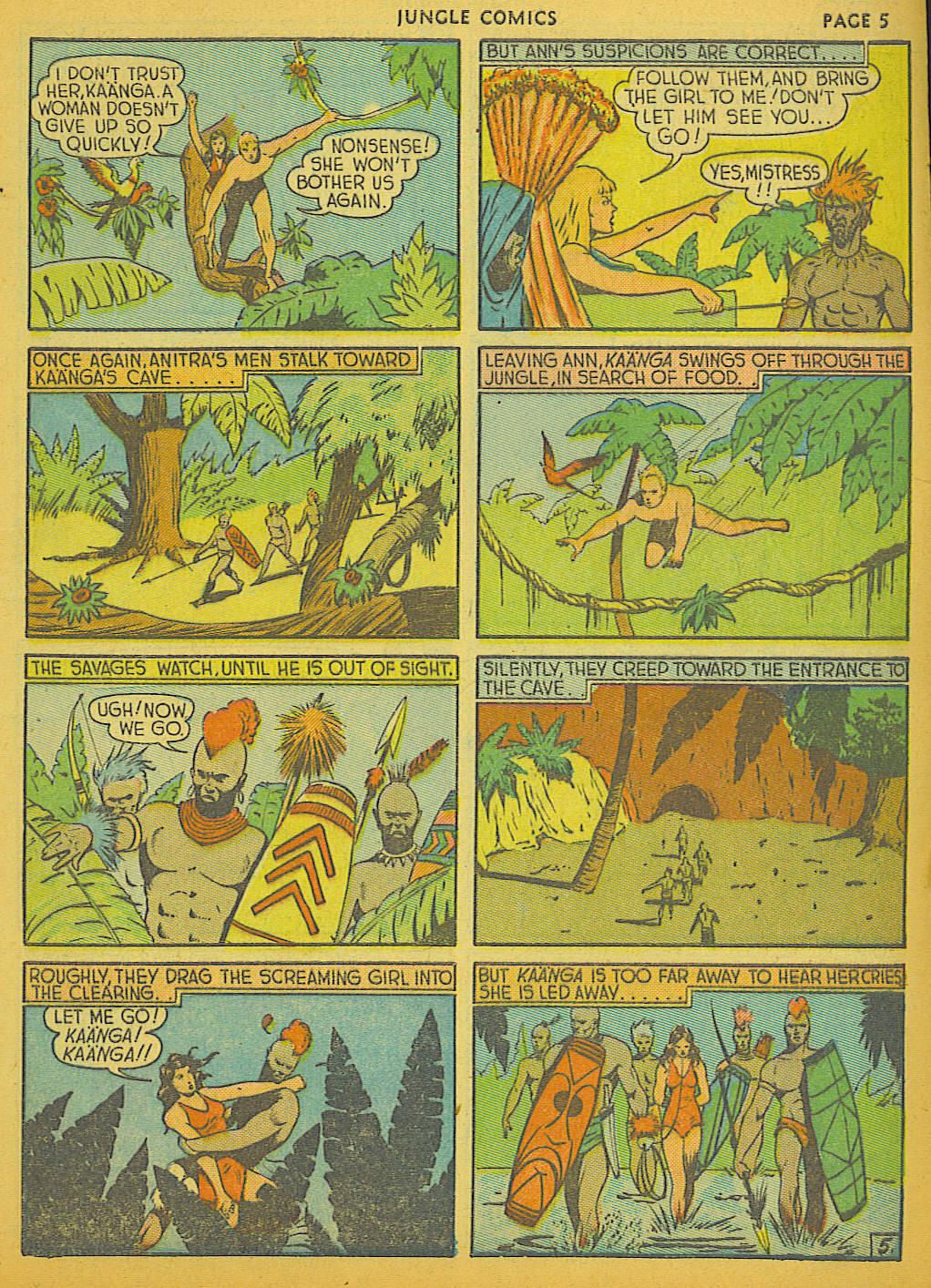 Read online Jungle Comics comic -  Issue #6 - 7