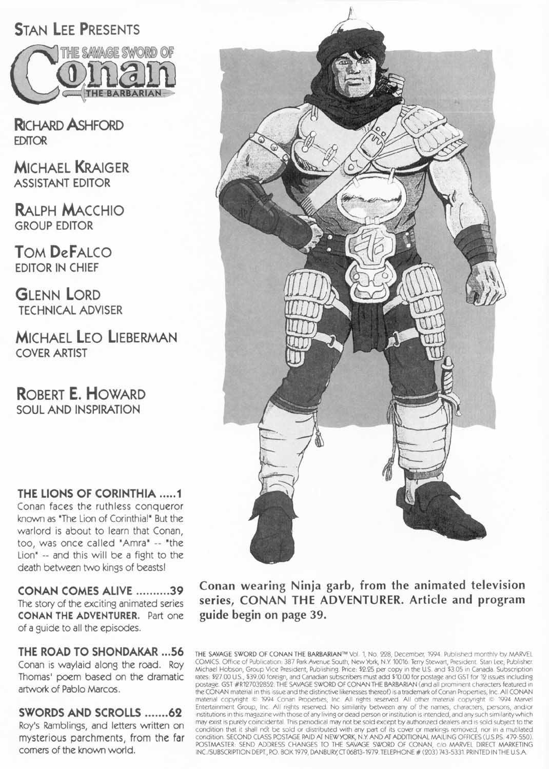 Read online The Savage Sword Of Conan comic -  Issue #228 - 2