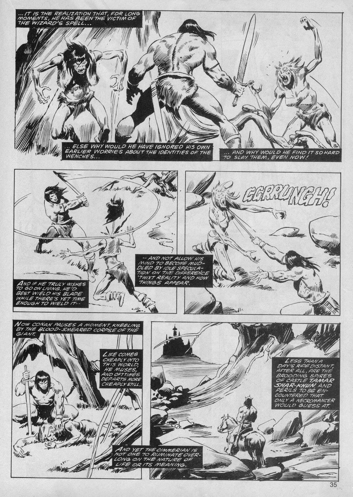 Read online The Savage Sword Of Conan comic -  Issue #61 - 35