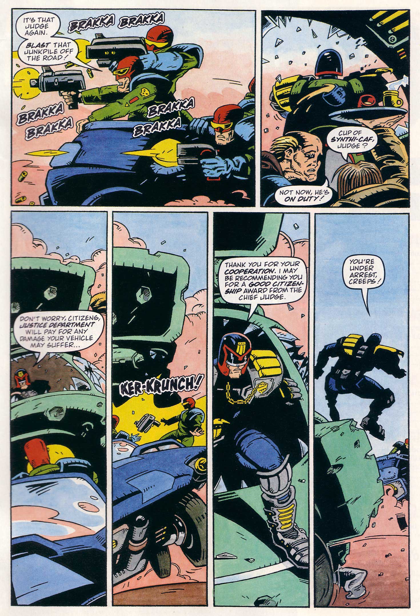 Read online Judge Dredd Lawman of the Future comic -  Issue #18 - 27