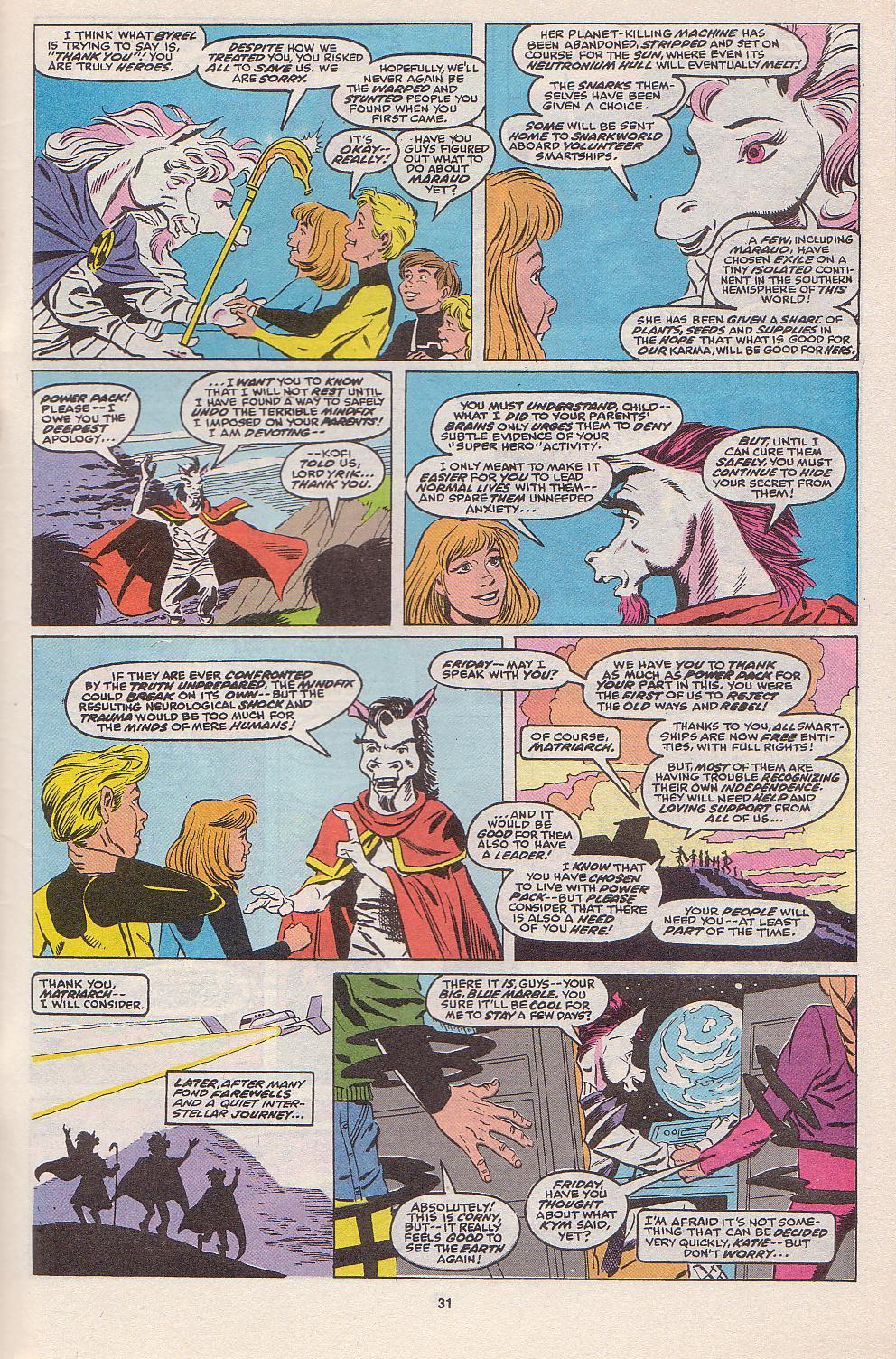 Read online Power Pack (1984) comic -  Issue #52 - 25