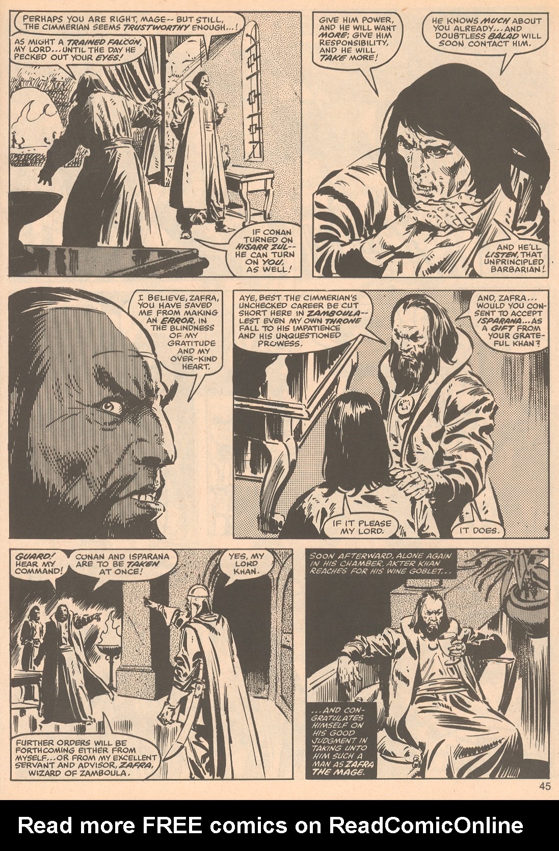 Read online The Savage Sword Of Conan comic -  Issue #57 - 45