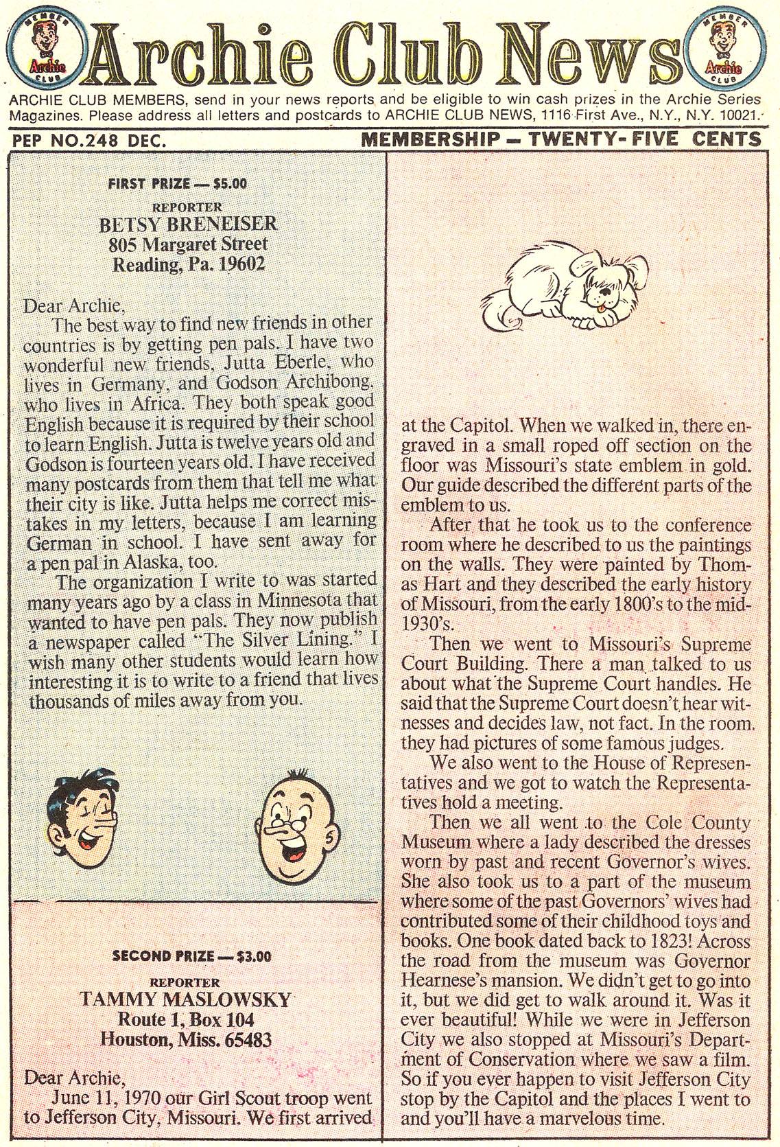 Read online Pep Comics comic -  Issue #248 - 26