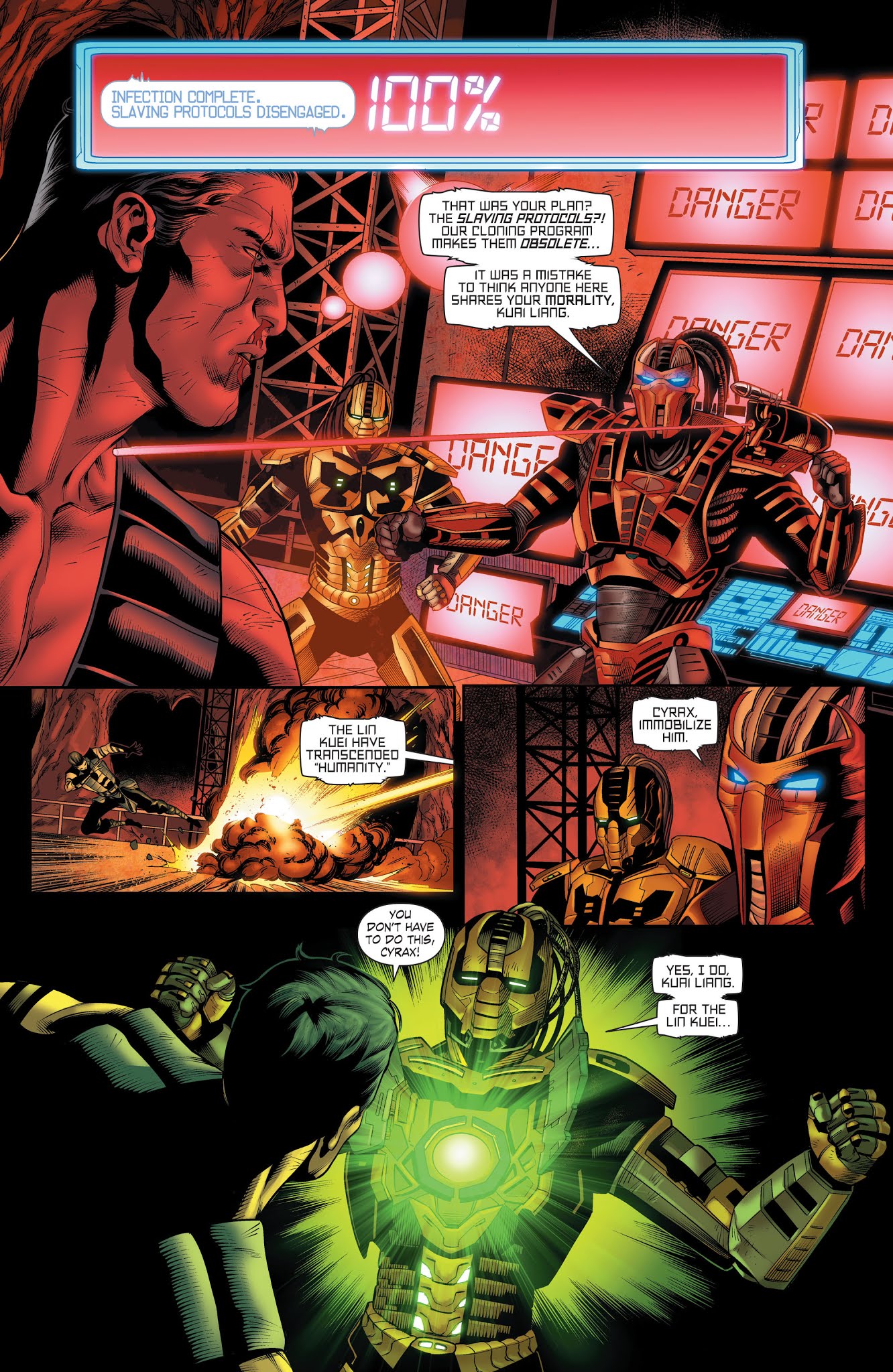 Read online Mortal Kombat X [I] comic -  Issue # _TPB 3 - 117