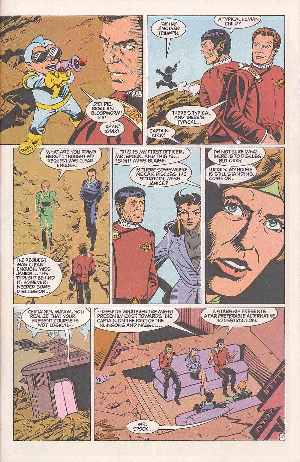 Read online Star Trek (1989) comic -  Issue #7 - 17
