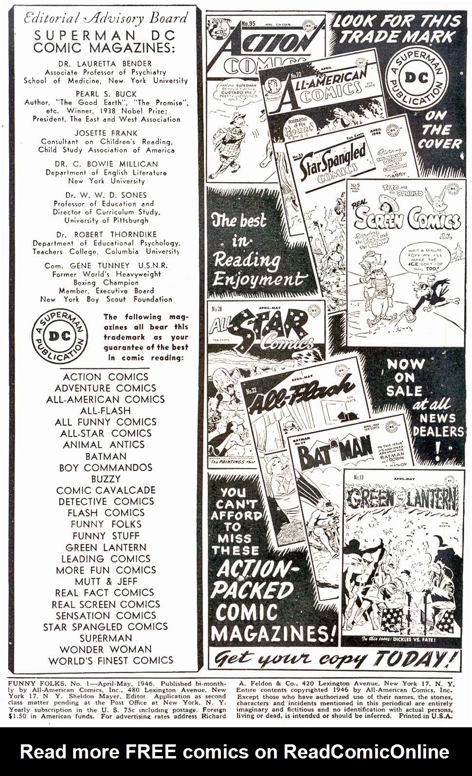 Read online Funny Folks comic -  Issue #1 - 2