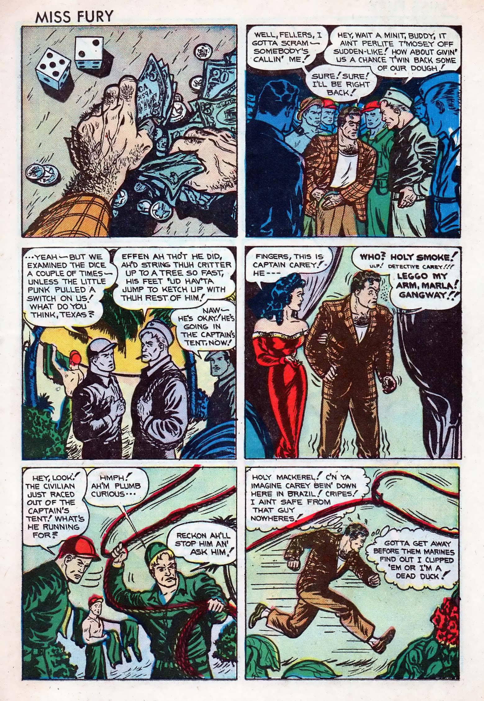 Read online Miss Fury (1942) comic -  Issue #5 - 15