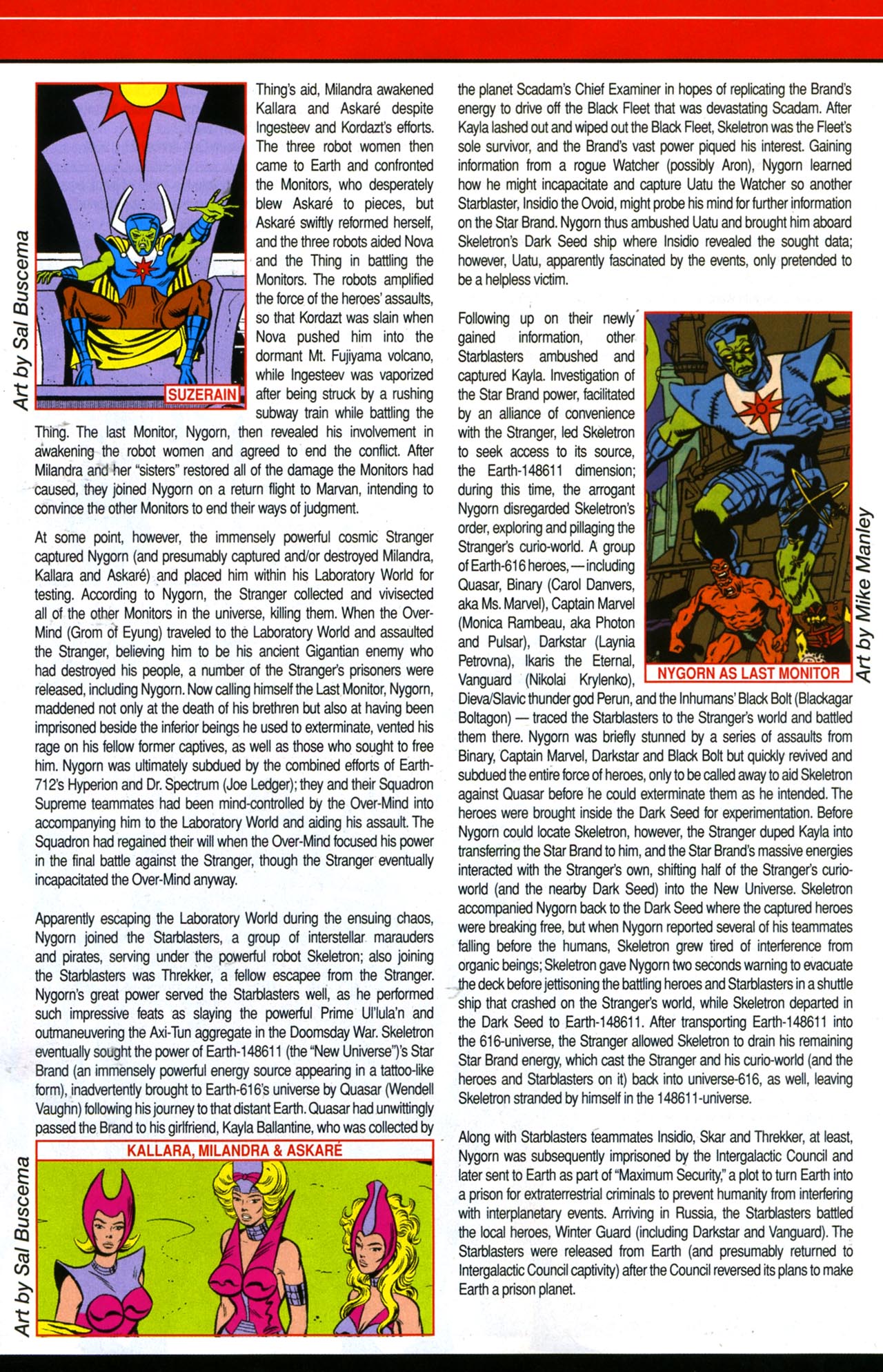 Read online Official Handbook of the Marvel Universe A To Z Update comic -  Issue #4 - 32