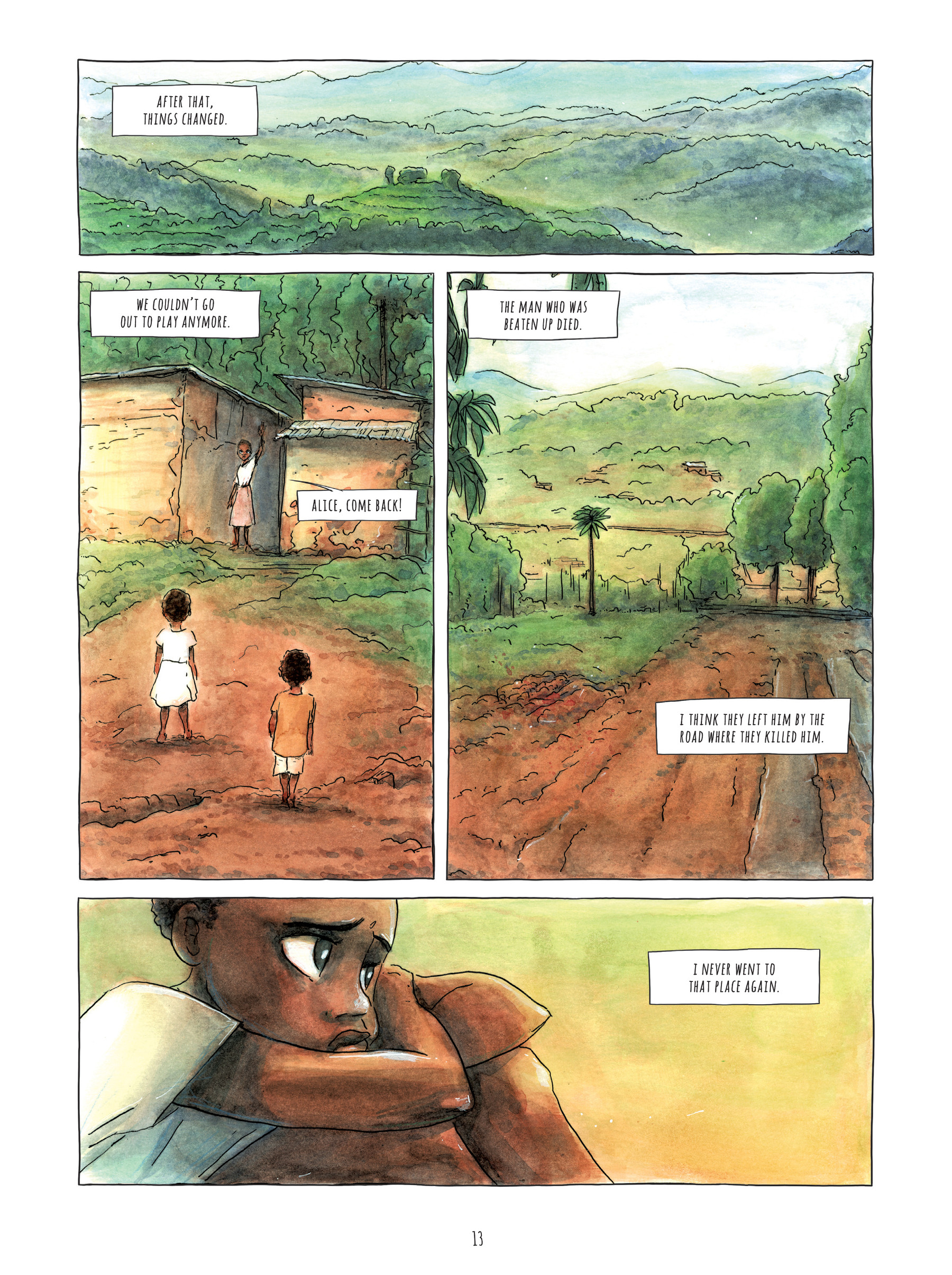 Read online Alice on the Run: One Child's Journey Through the Rwandan Civil War comic -  Issue # TPB - 12