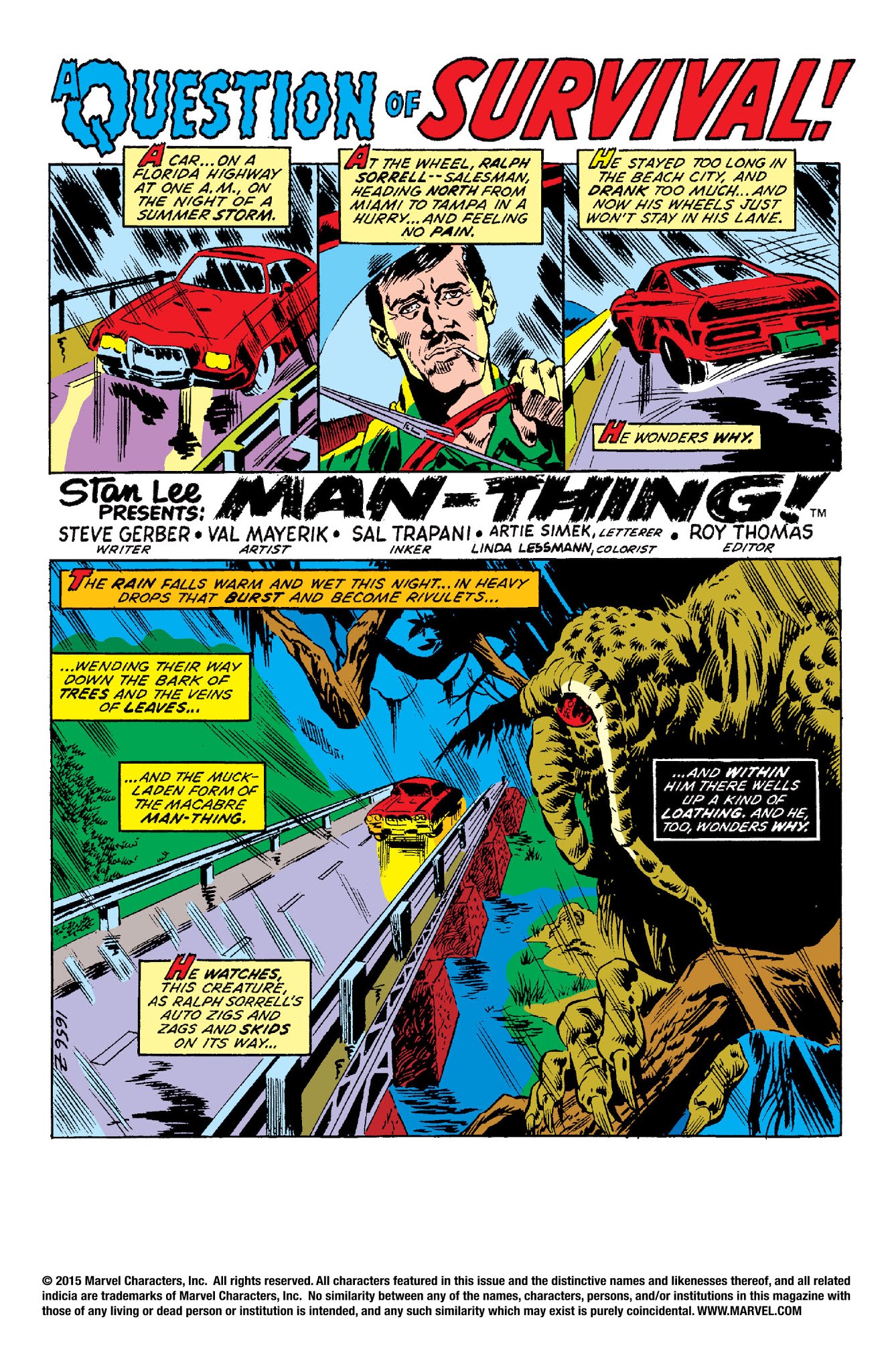 Read online Man-Thing by Steve Gerber: The Complete Collection comic -  Issue # TPB 1 (Part 3) - 17