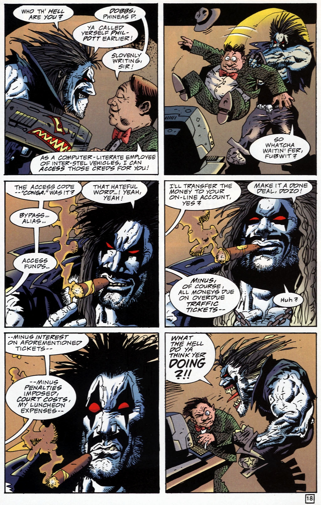 Read online Lobo: Death and Taxes comic -  Issue #4 - 18