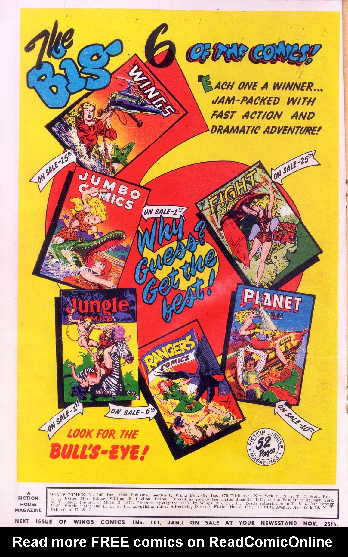 Read online Wings Comics comic -  Issue #100 - 2