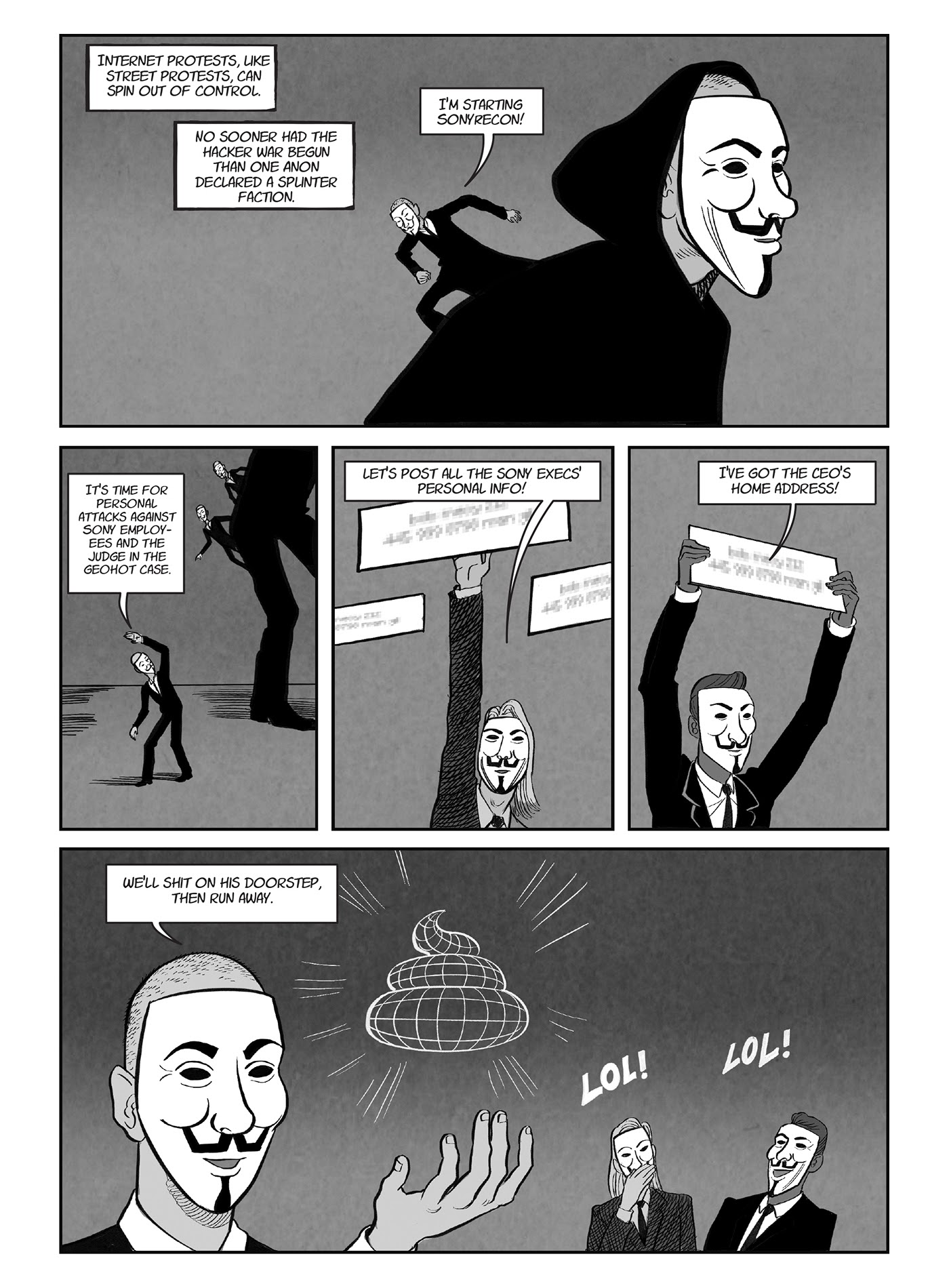 Read online A for Anonymous: How a Mysterious Hacker Collective Transformed the World comic -  Issue # TPB - 55