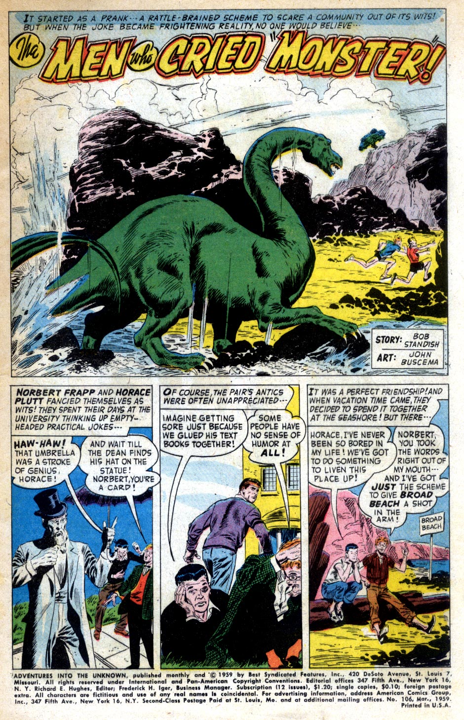 Read online Adventures Into The Unknown comic -  Issue #106 - 3