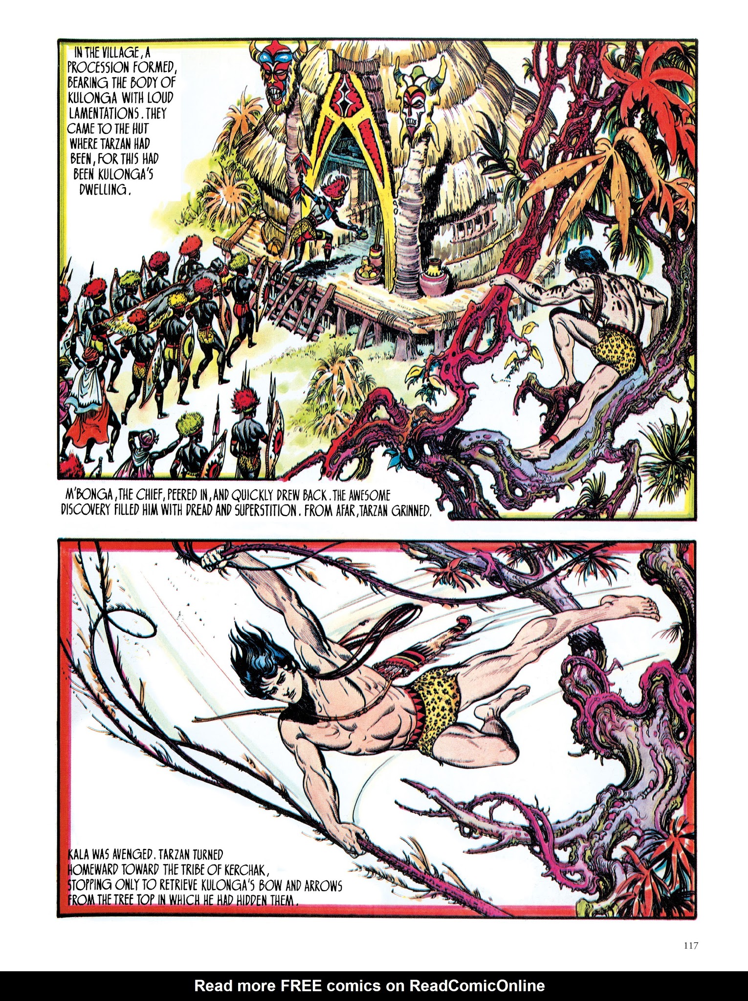 Read online Edgar Rice Burroughs' Tarzan: Burne Hogarth's Lord of the Jungle comic -  Issue # TPB - 117
