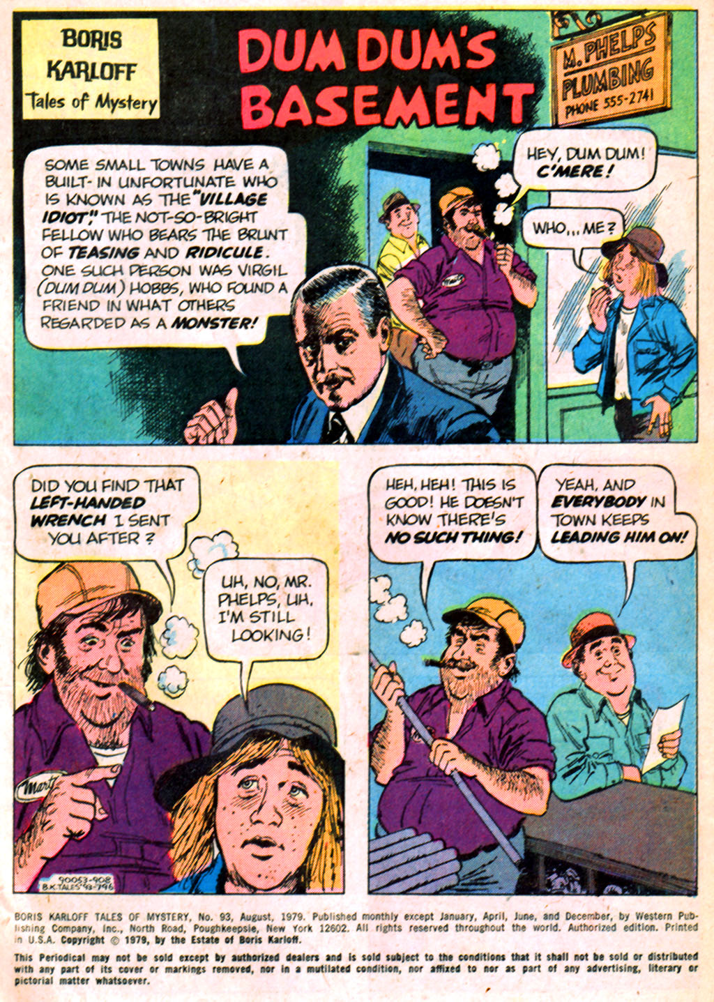 Read online Boris Karloff Tales of Mystery comic -  Issue #93 - 2
