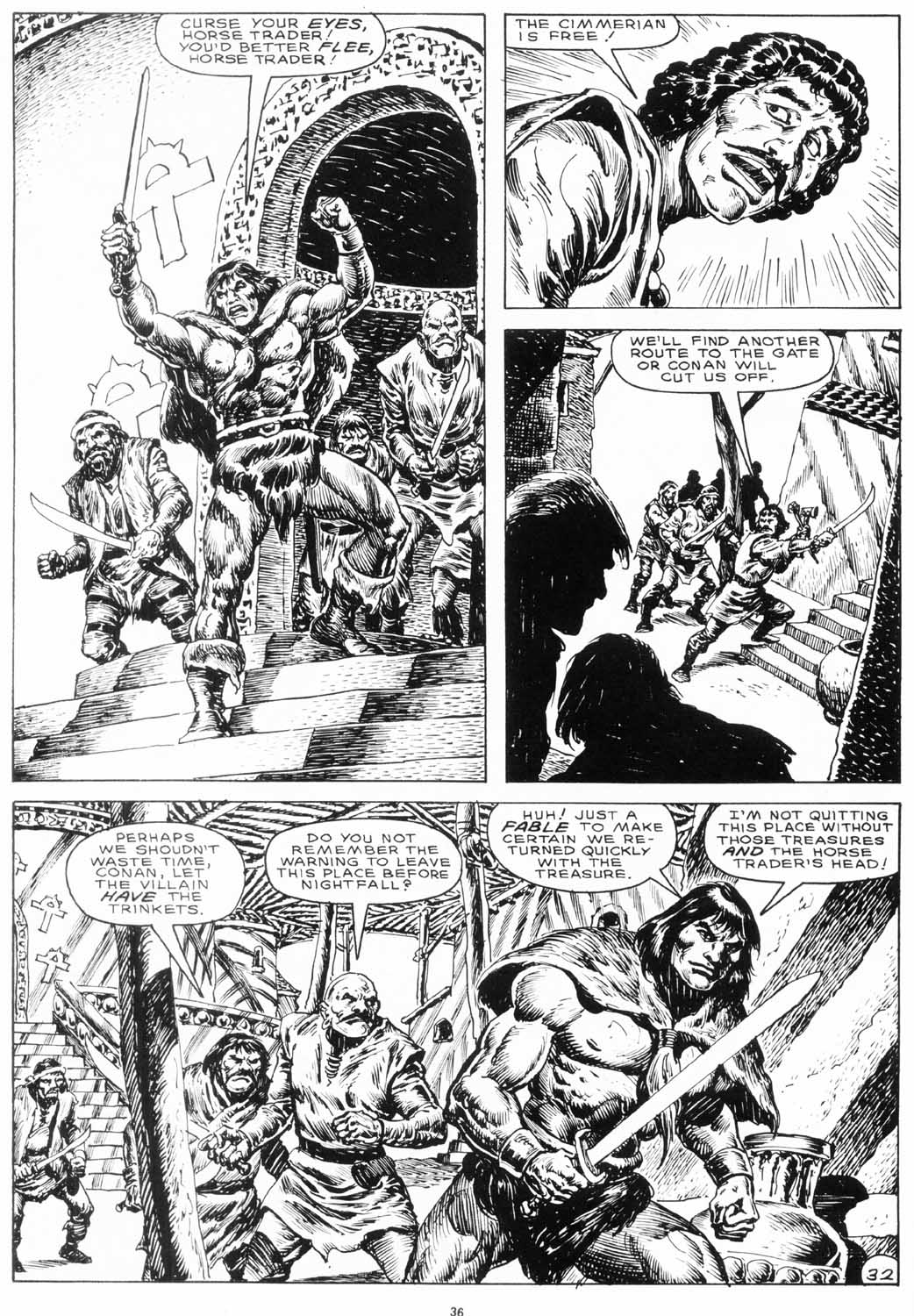 Read online The Savage Sword Of Conan comic -  Issue #155 - 37