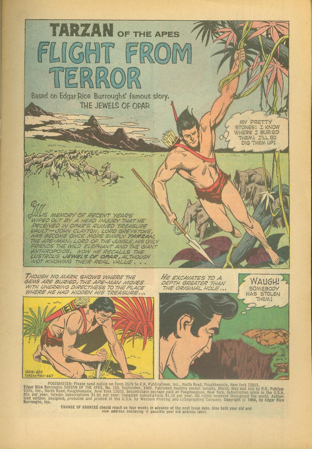 Read online Tarzan (1962) comic -  Issue #160 - 3