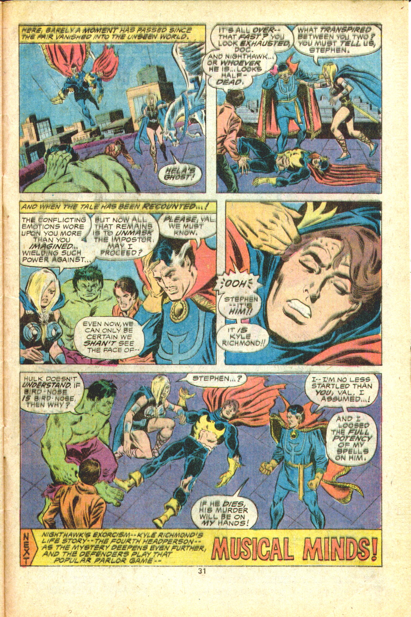 Read online The Defenders (1972) comic -  Issue #31 - 19