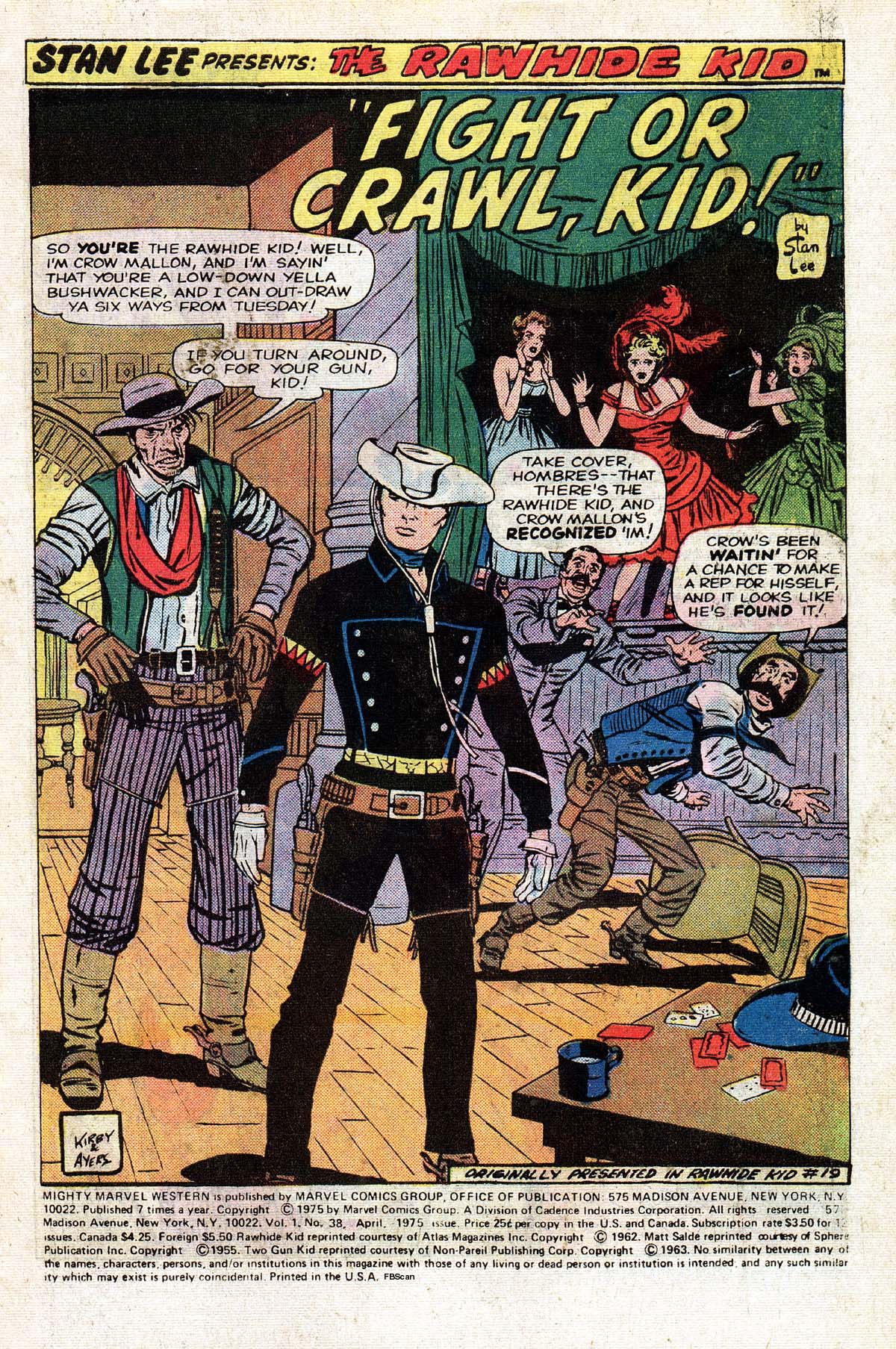 Read online The Mighty Marvel Western comic -  Issue #38 - 2