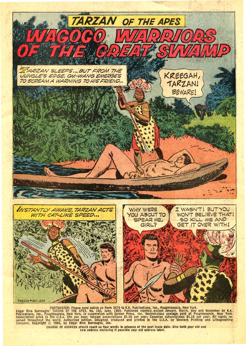 Read online Tarzan (1962) comic -  Issue #150 - 3