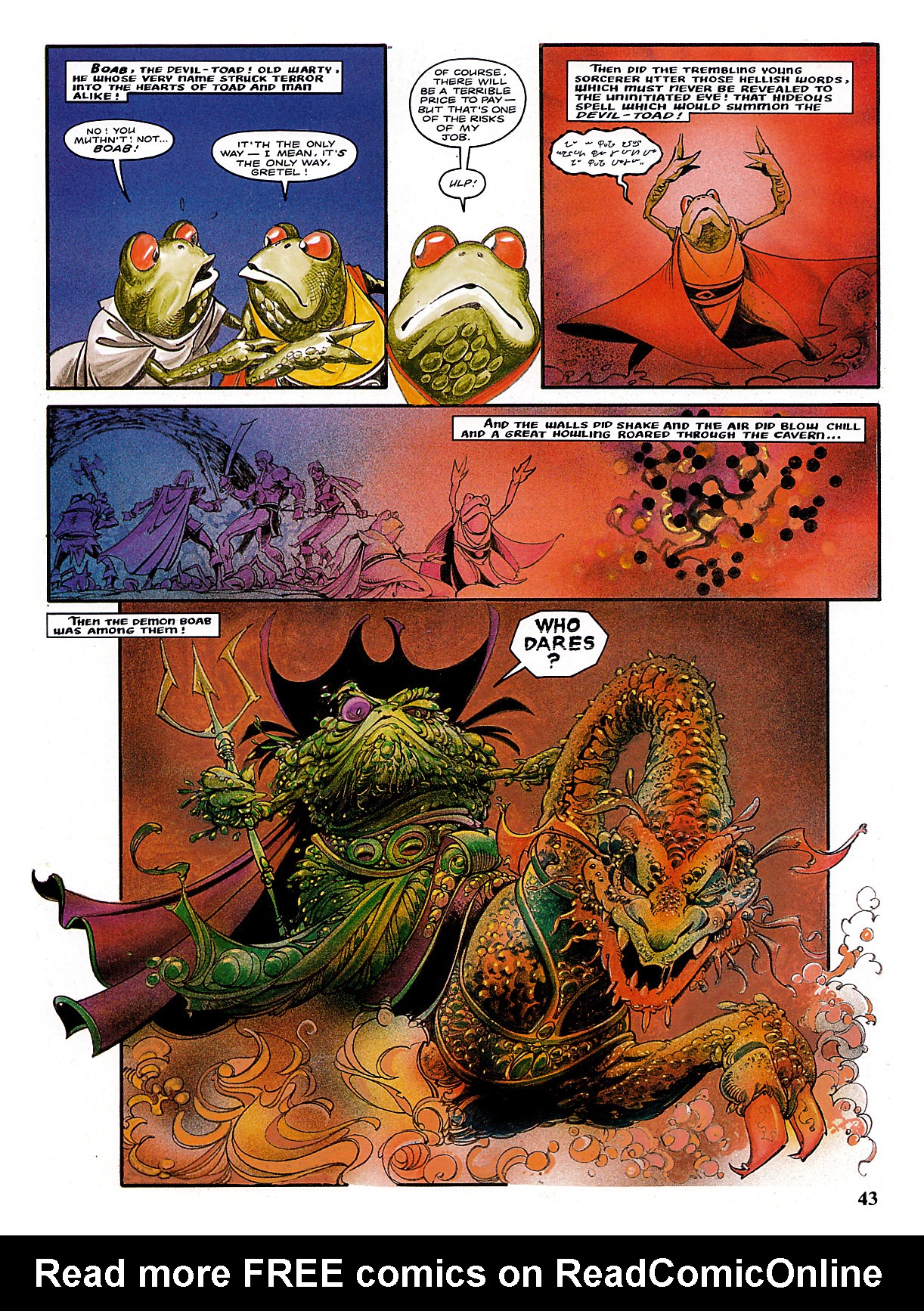 Read online Marvel Graphic Novel comic -  Issue #3 - The Chronicles of Genghis Grimtoad - 43