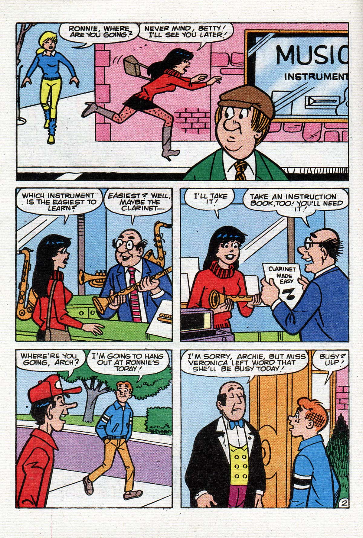 Read online Betty and Veronica Digest Magazine comic -  Issue #54 - 61