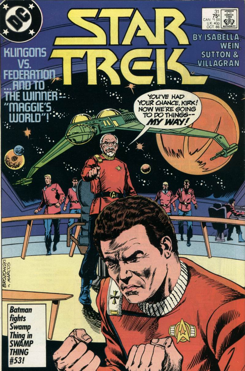 Read online Star Trek (1984) comic -  Issue #31 - 1