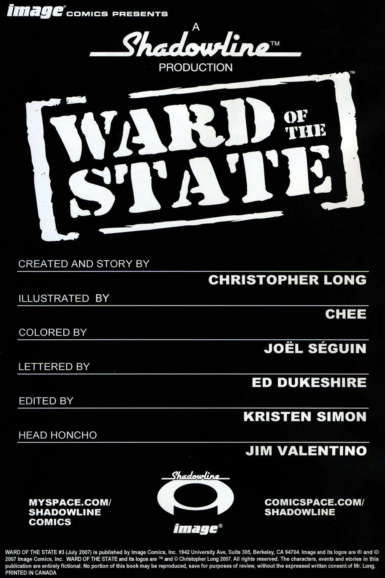 Read online Ward Of The State comic -  Issue #3 - 2