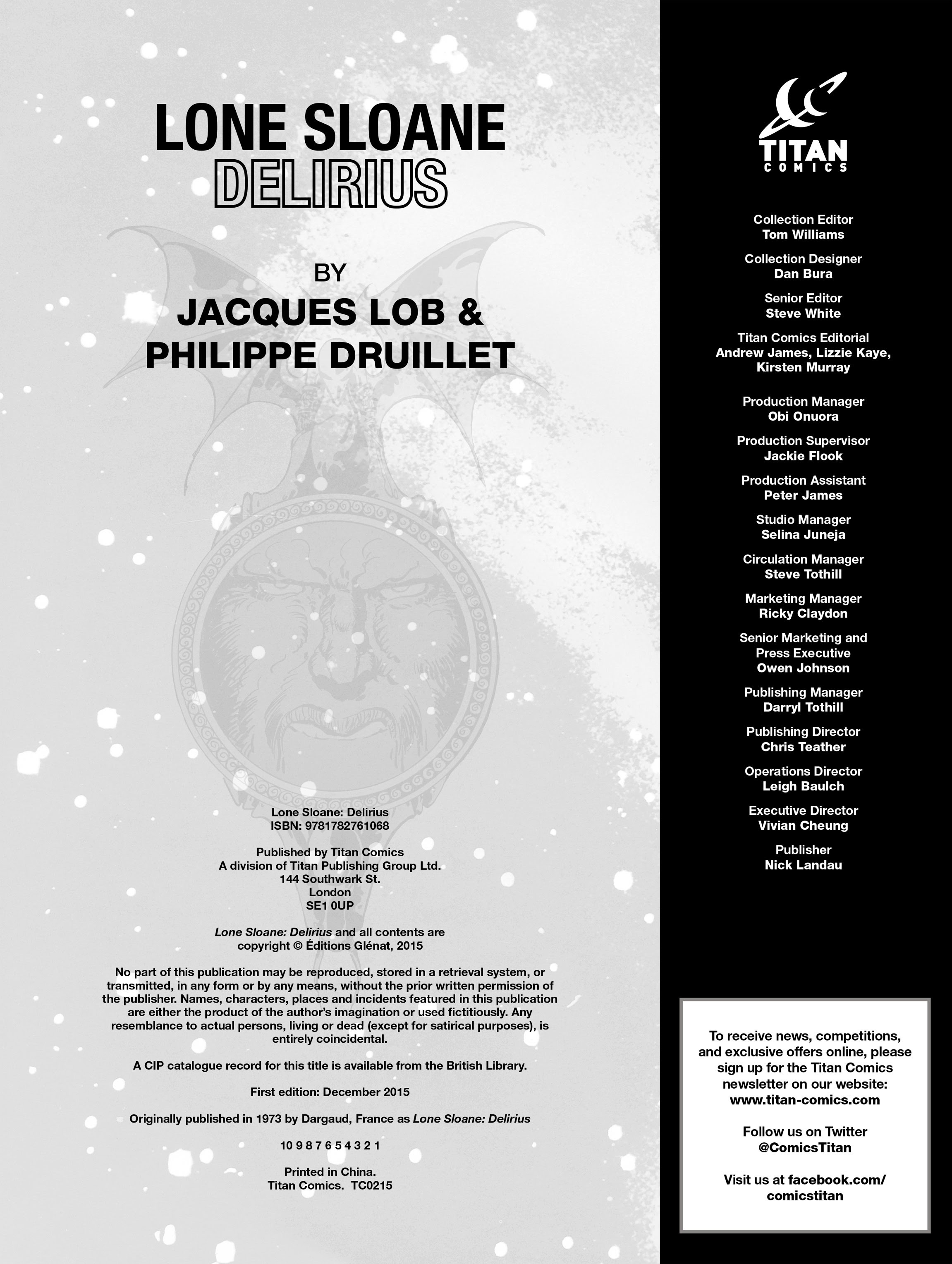 Read online Lone Sloane: Delirius comic -  Issue # Full - 3