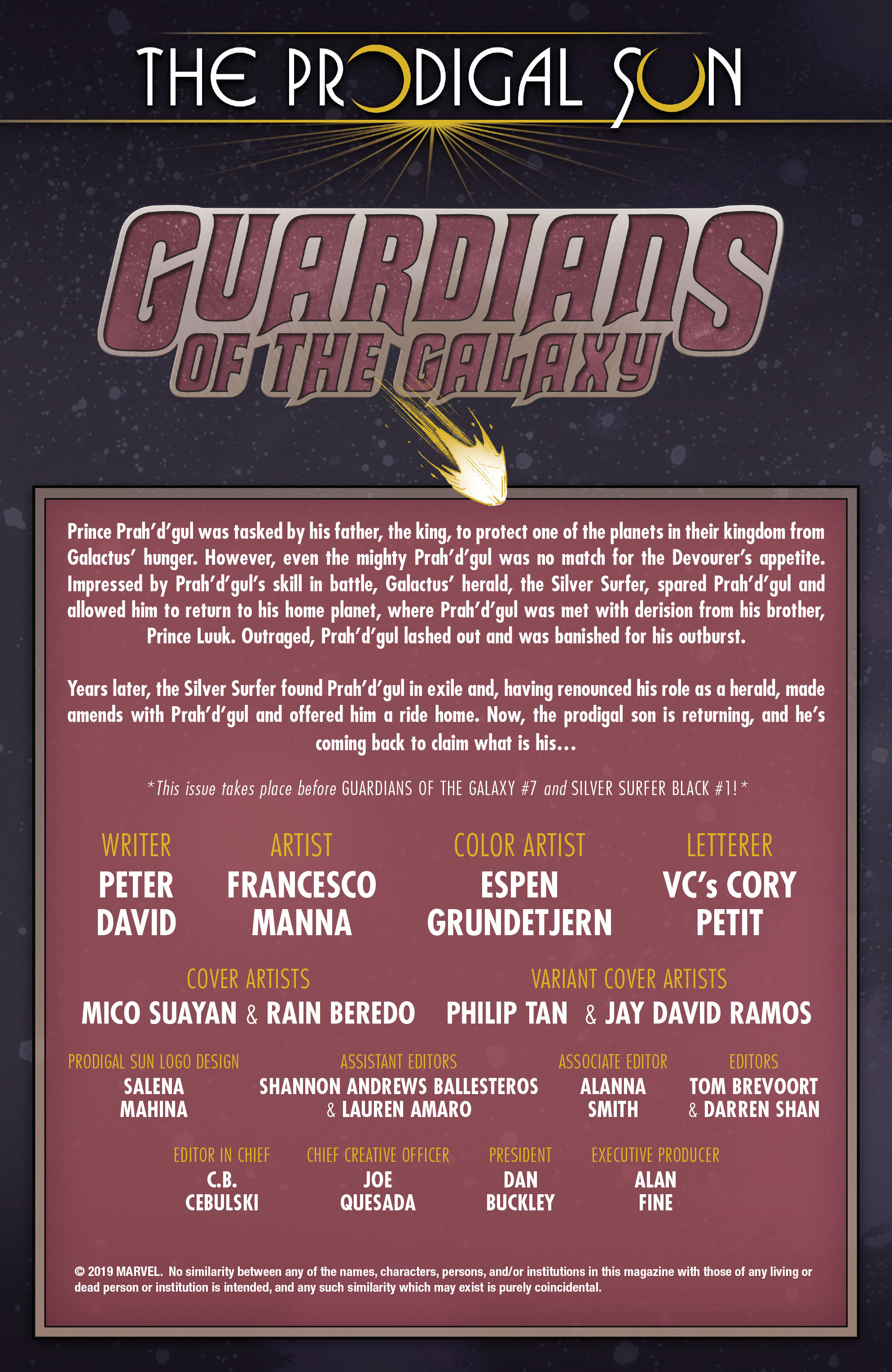 Read online Guardians of the Galaxy: The Prodigal Sun comic -  Issue # Full - 2